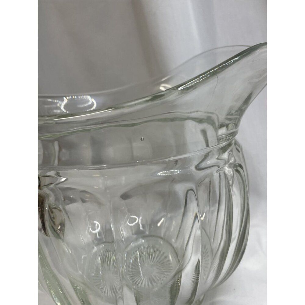 Antique HEISEY Depression Glass Colonial Puritan Glass Pitcher  1910 Vintage Art - Picture 7 of 16